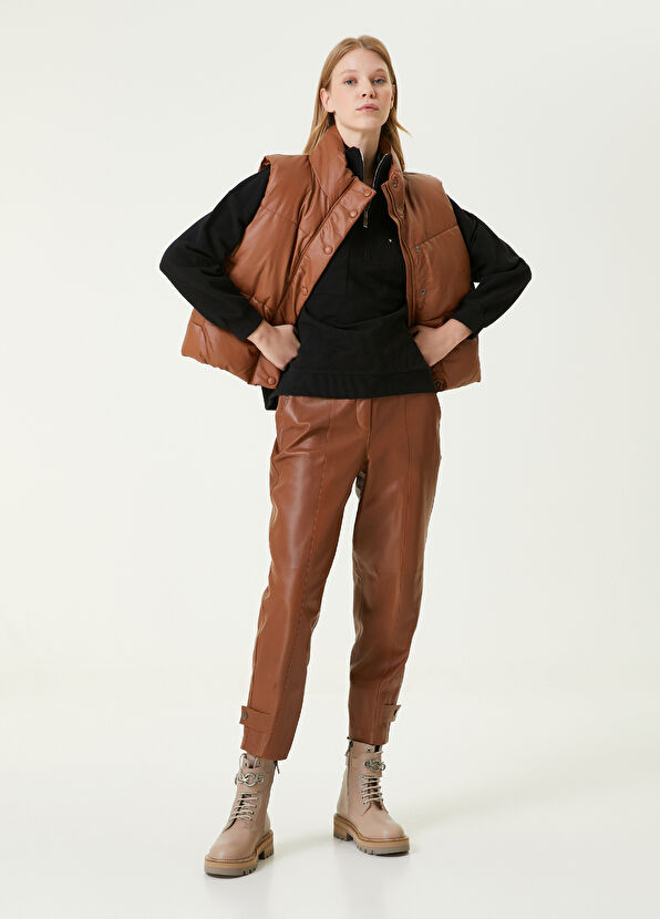 Beymen Club Siyah Yarım Fermuarlı Ottoman Sweatshirt - 2