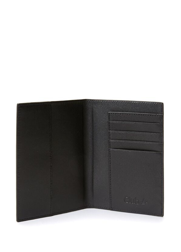 Beymen Club Black Leather Passport Holder - 3