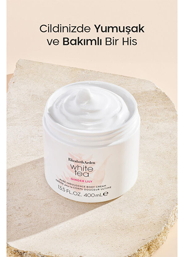 Elizabeth Arden White Tea Ginger Lily Pure Indulgence Body Cream Moisturizing Body Cream 400 ml - 3
