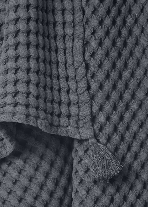 Casadora Baby Dark Grey 100% Organic Cotton Single Waffle Pique Cover 160 x 220 cm - 2