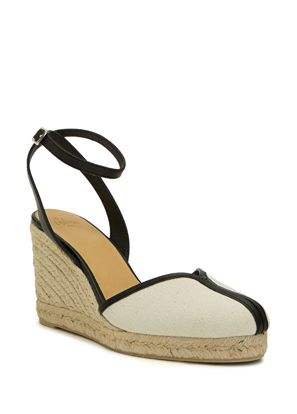 Cecilia Krem Platformlu Kadın Deri Espadril - Görsel 3