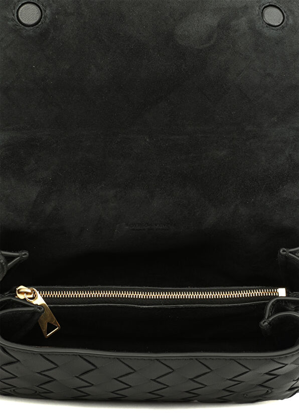 Notturno Siyah Kadın Deri Çapraz Çanta - Görsel 5