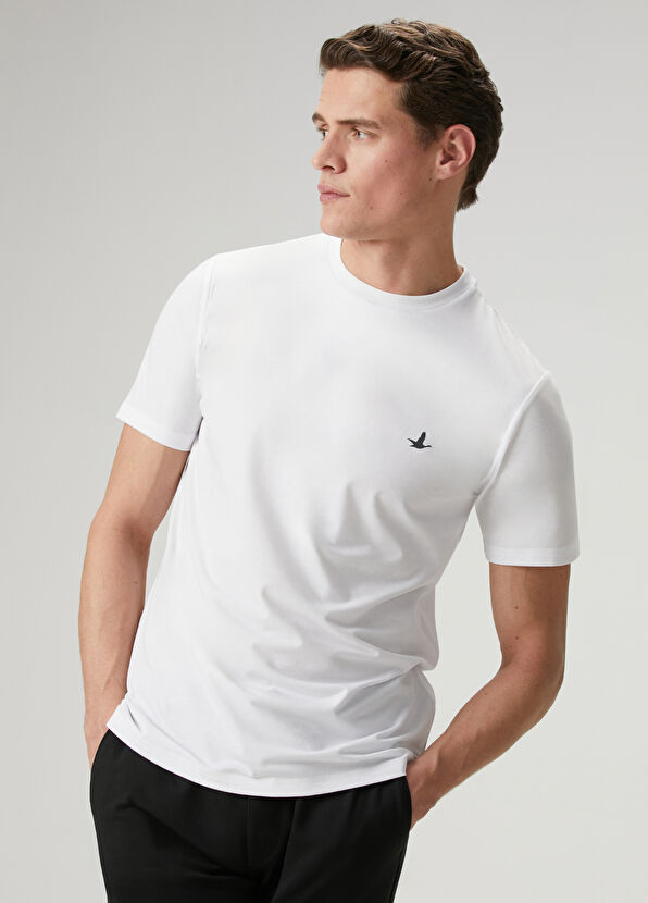 Beymen Club Basic Fit White Cool Active T-Shirt - 2