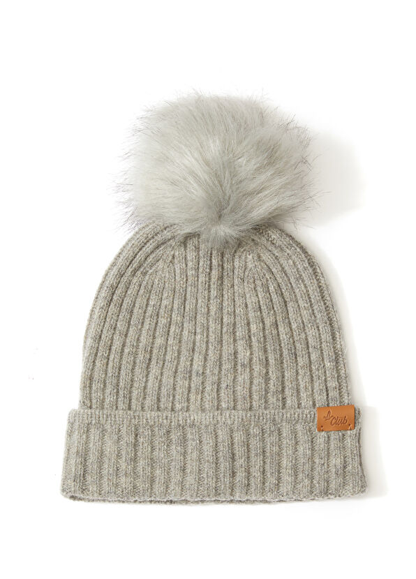 Beymen Club Gray Pom-pom Women's Wool Beanie - 1