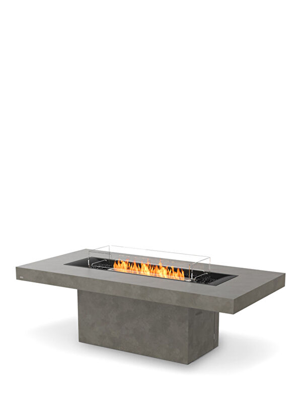Decofire Gin 90 Chat Grey Table Fireplace - 1
