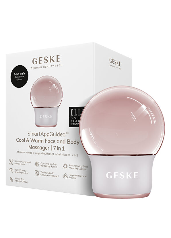 Geske Cool & Warm Face Massager Beyaz Soğutma ve Isıtmalı Yüz ve Vücut Masaj Aleti - 3