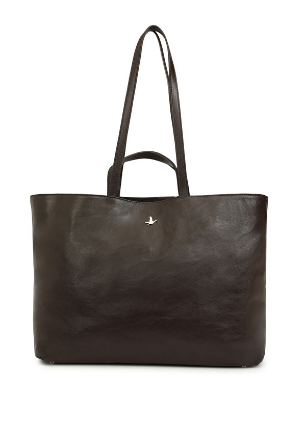 Beymen Club Kahverengi Kadın Deri Alışveriş Çantası - 1