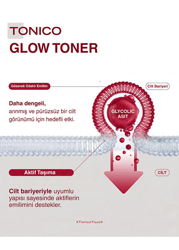 Tonico Glow Tonic Revitalizing and Brightening Pore Tightening Anti-Blemish Skin Tonic 200 ml - 3