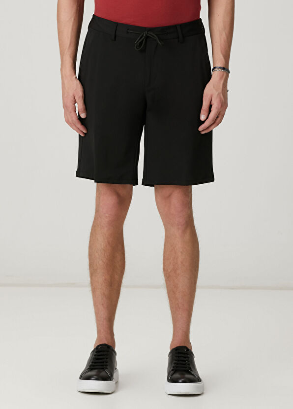 Beymen Club Siyah Beli Kordonlu Magnetic Teknik Şort - 2