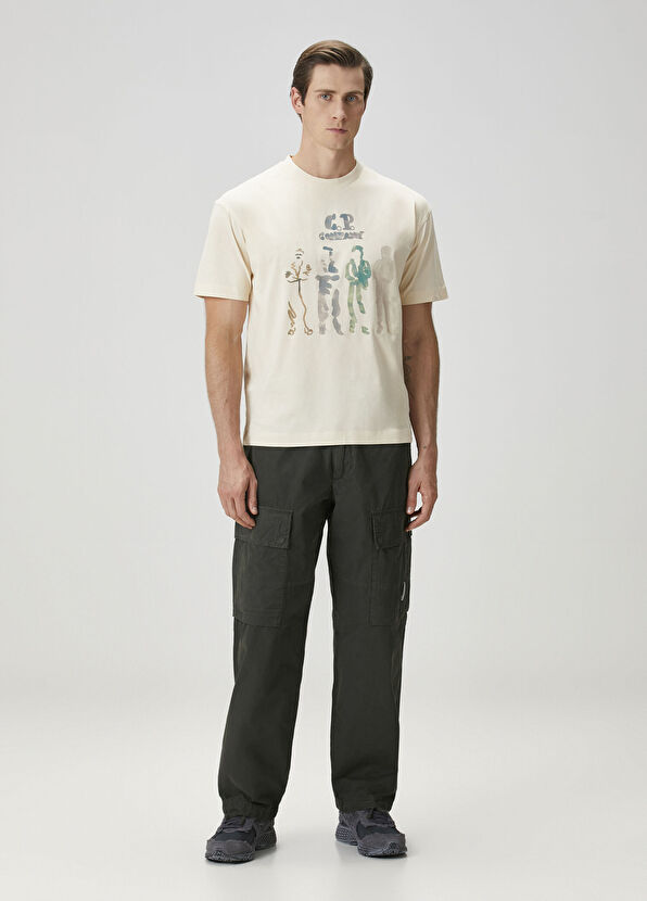 C.P. Company British Sailor Cream T-Shirt - 2