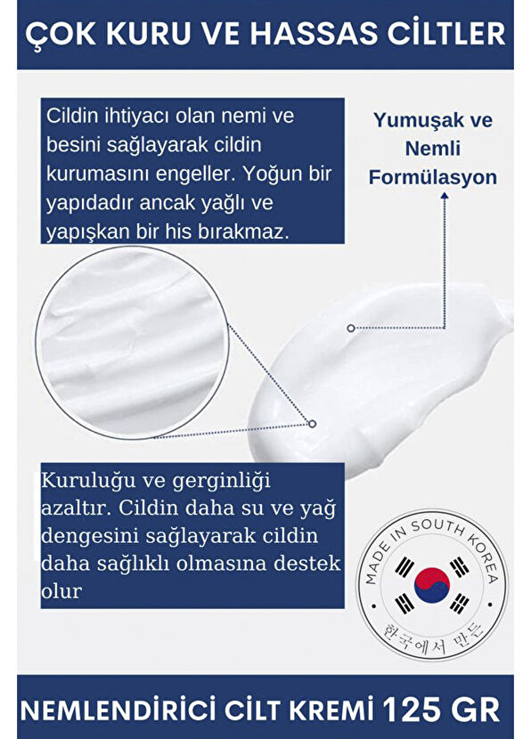 Dermal Dr+ MEDM Facial Remedy Kuru ve Hassas Ciltler İçin Nemlendirici Yüz Kremi 125 gr - 2