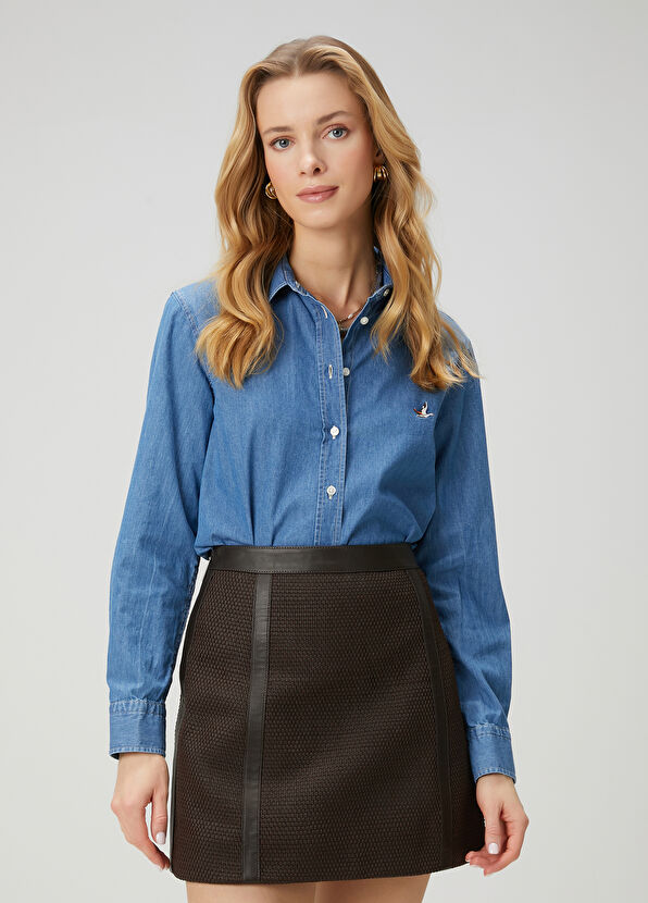 Mavi Denim Gömlek Beymen Club Mavi Denim Gömlek - 4