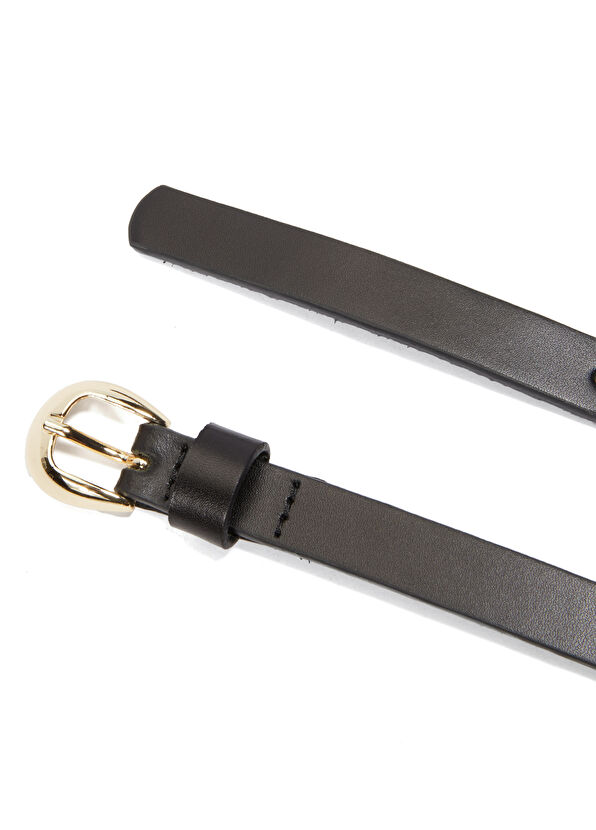 Beymen Club Siyah Kadın Süet İnce Kemer - 2