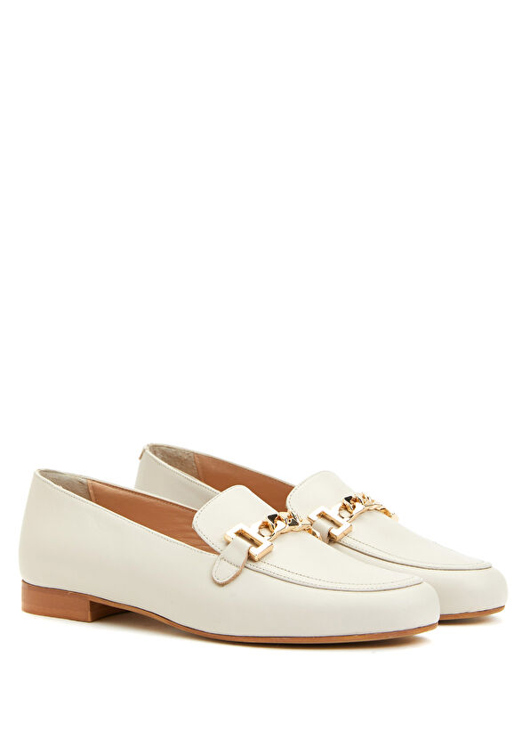 Beymen Club Beige Women's Leather Loafer - 2