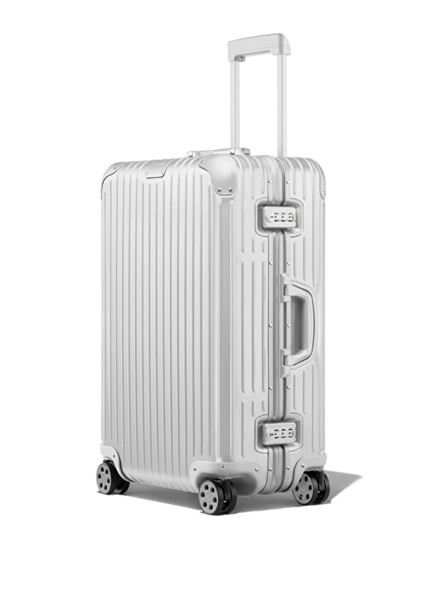 Original Check-In Medium Silver Bavul - Görsel 3