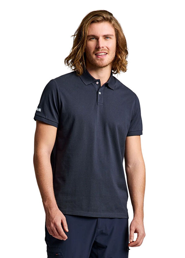 Slam Slam Deck Polo Ss Blue Polo Collar Men's Sports T-shirt - 1
