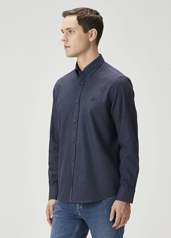 Beymen Club Comfort Fit Navy Blue Shirt - 2