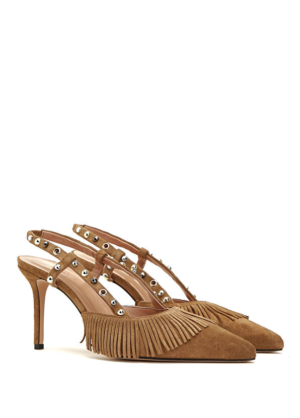 Beymen Club Camel Troklu Süet Topuklu Ayakkabı - 2