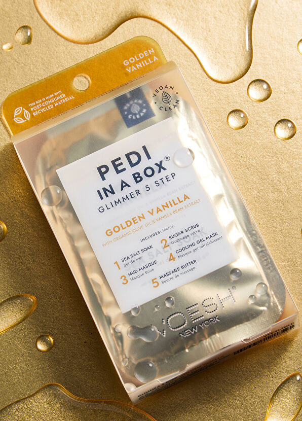 Voesh New York Pedi In A Box Glimmer Altın 5 Adımlı Pedikür Seti - 2