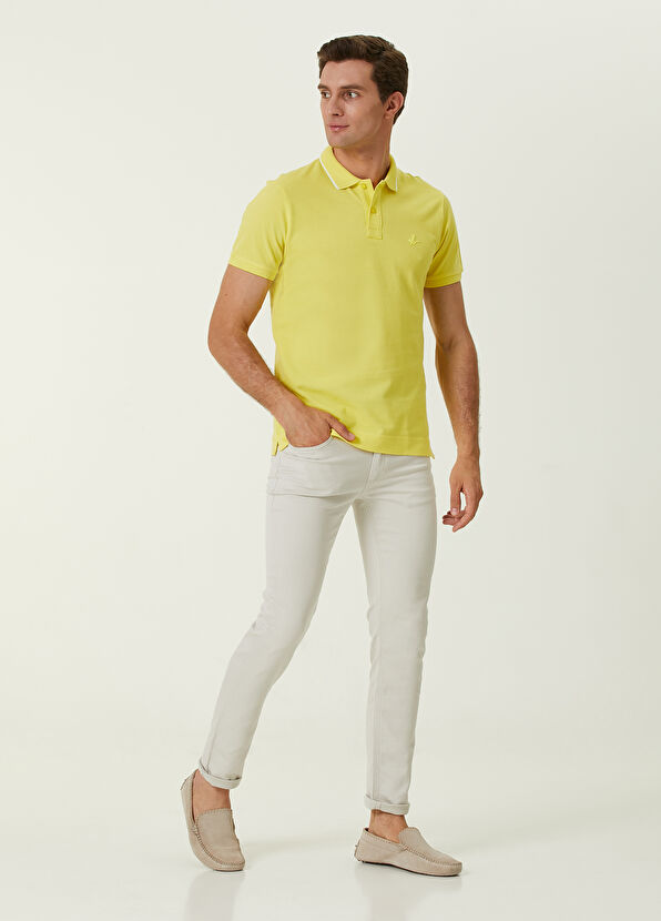 Beymen Club Slim Fit Sarı Polo Yaka Pike T-shirt - 2