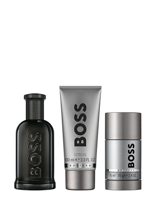 Hugo Boss Bottled Parfum 100 ml + 75 gr Deodorant Stick + 100 ml Duş Jeli Erkek Parfüm Seti - 2