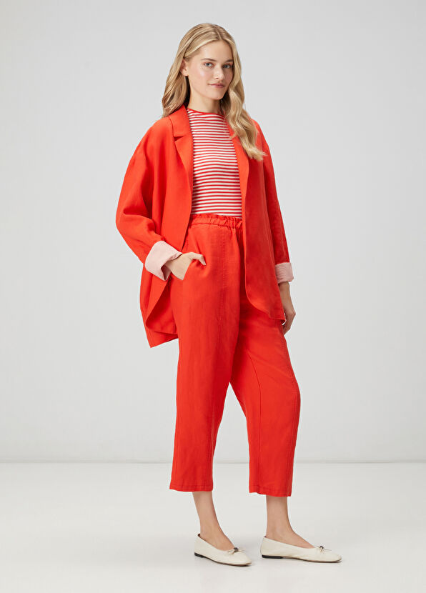 Beymen Club Kırmızı Keten Ceket - 3