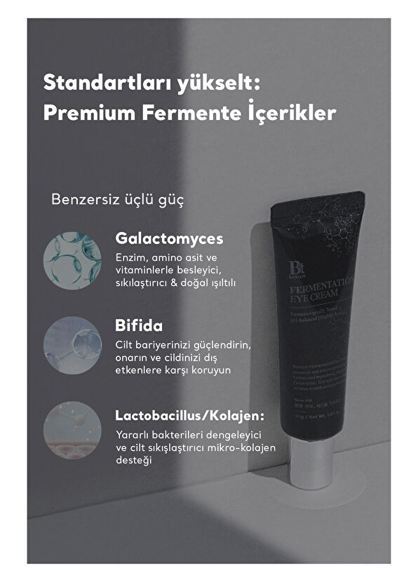 Benton Fermentation Yaşlanma Karşıtı Premium Fermente Göz Kremi 10 gr - 4