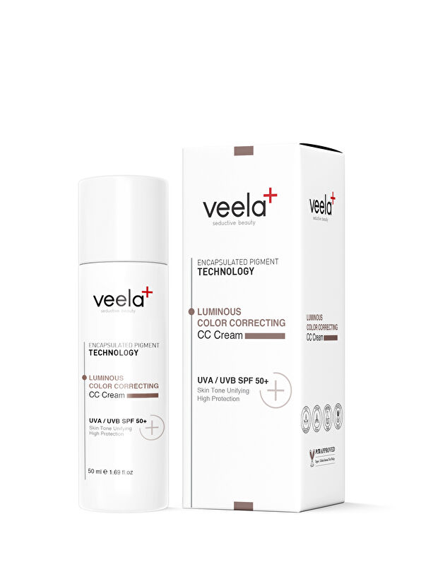Veela Luminous Color Correcting CC Cream SPF50+ Cilt Tonu Dengeleyici Güneş Kremi 50 ml - 1