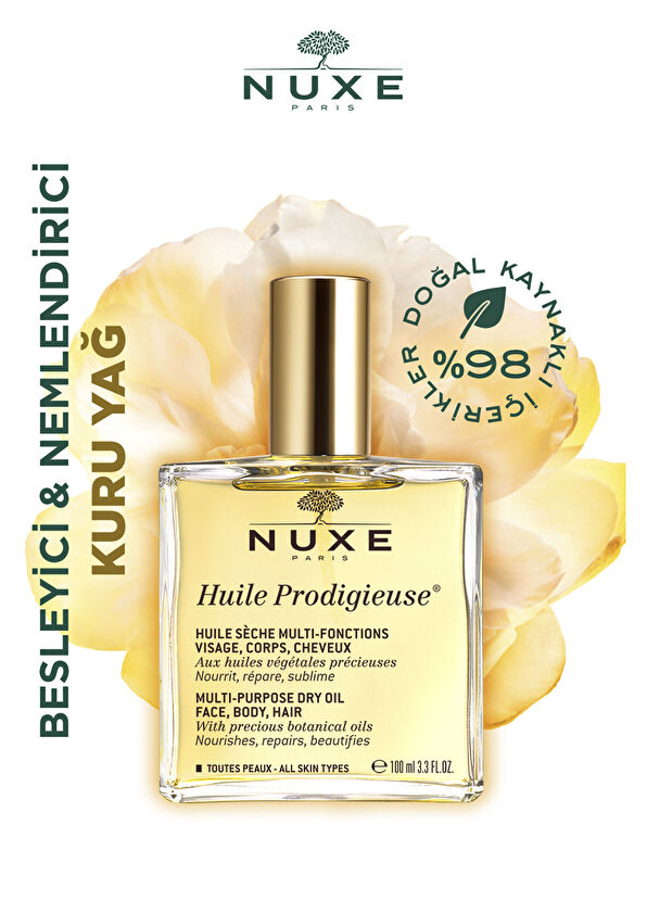 Nuxe Dry Oil For Face, Body And Hair 50 ml + Body Massage Brush - 4