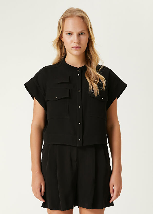 Beymen Club Black Crepe Shirt - 4