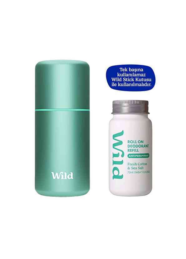 Wild Antiperspirant Roll On Fresh Cotton & Sea Salt Refill Kadın Deodorant Yedek 50 ml - 2