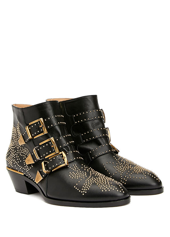 Susanna Siyah Kadın Deri Bot - Görsel 3