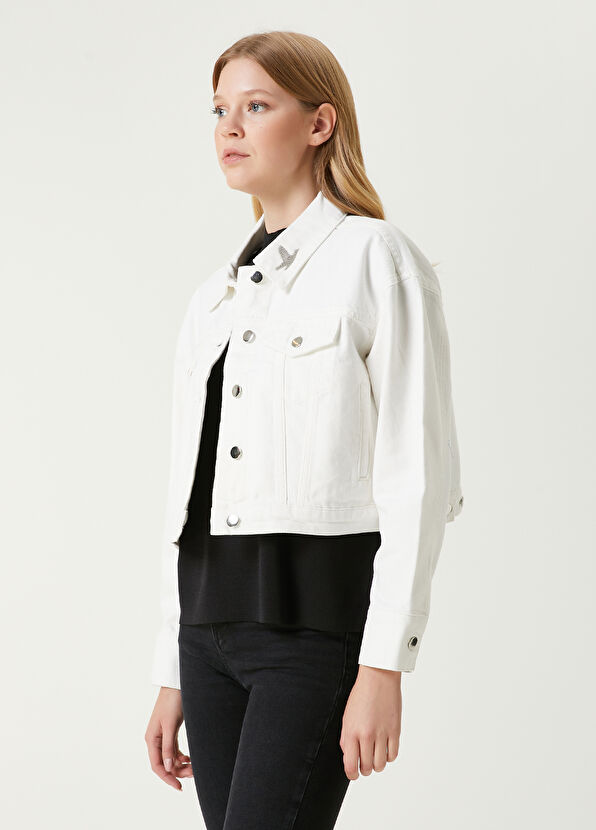 Beymen Club White Short Denim Jacket - 1