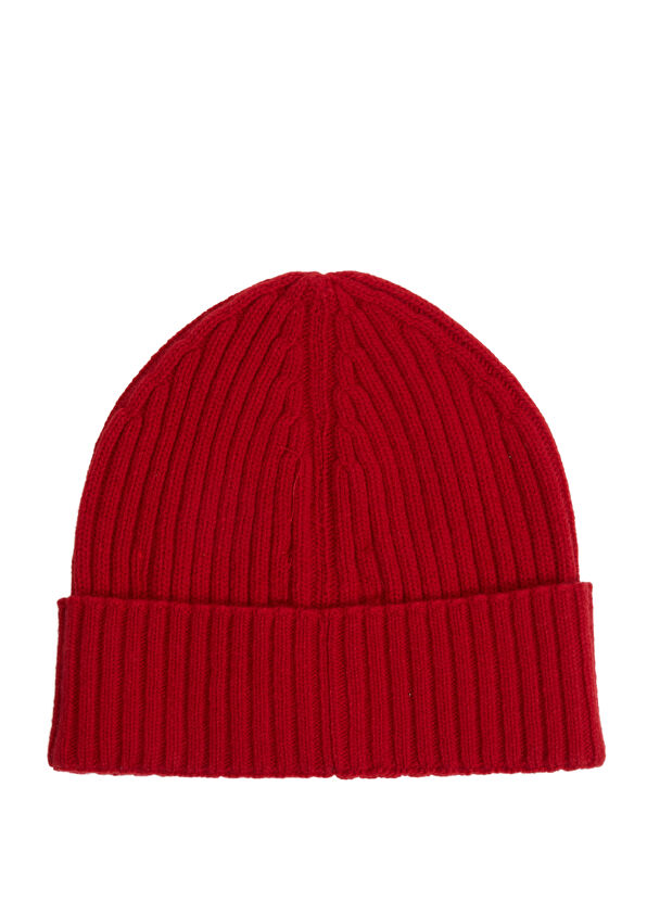 Beymen Club Kırmızı Parlak Kaz Logolu Kadın Yün Bere - 2