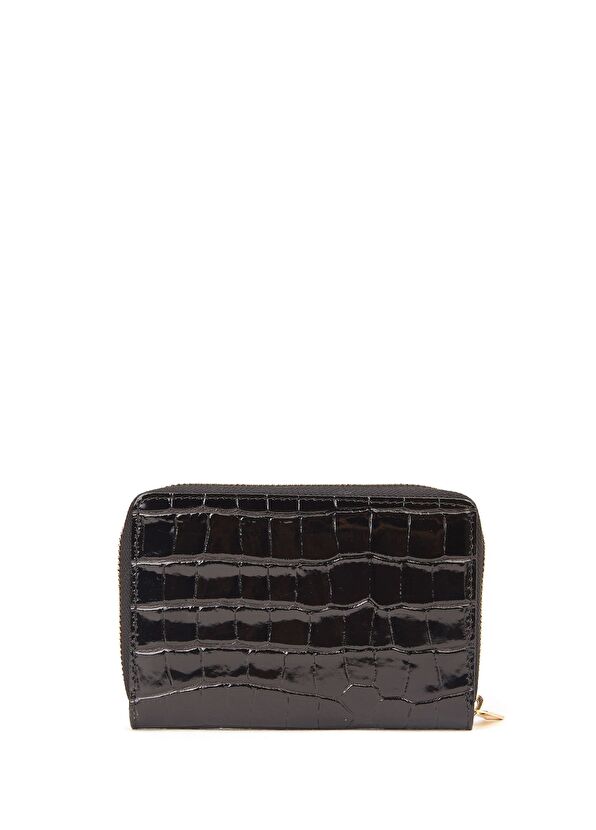 Beymen Club Siyah Krokodil Desenli Kadın Deri Cüzdan - 2