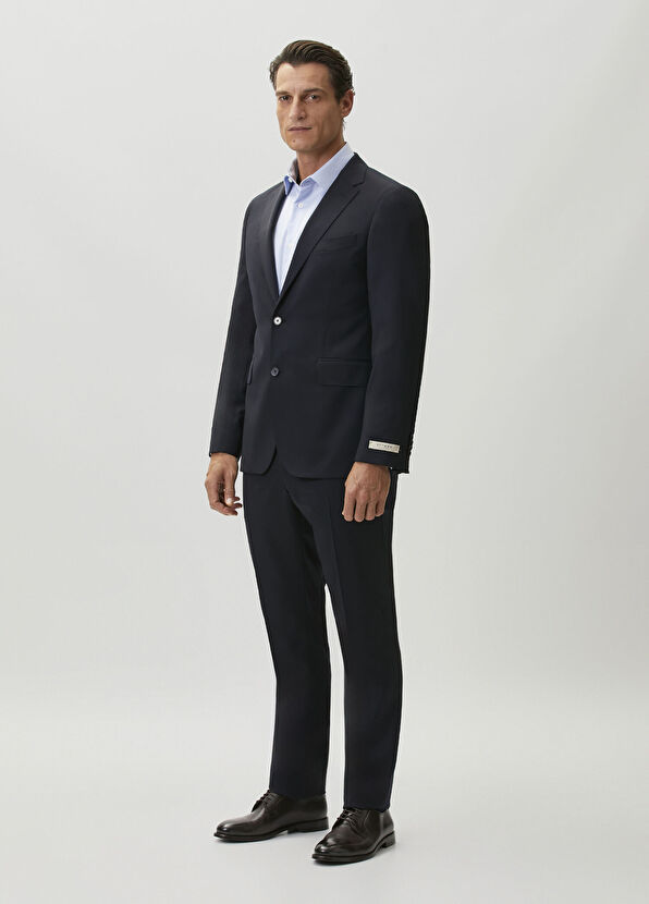 Beymen Collection Navy Blue Wool Suit - 3