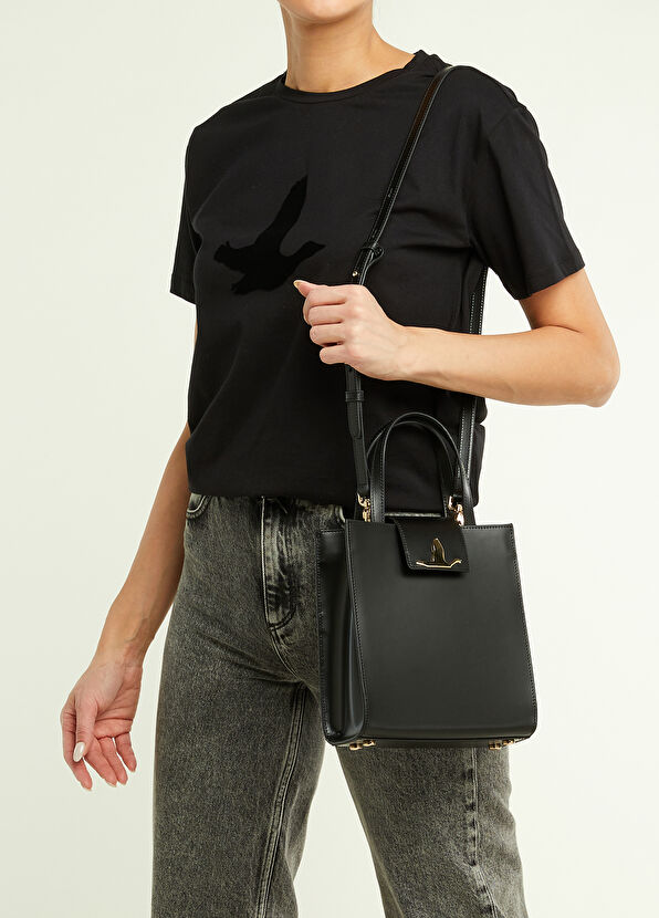 Beymen Club Milano Siyah Kadın Deri Çapraz Çanta - 2