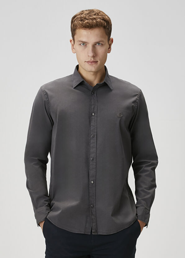 Beymen Club Relax Fit Anthracite Shirt - 1