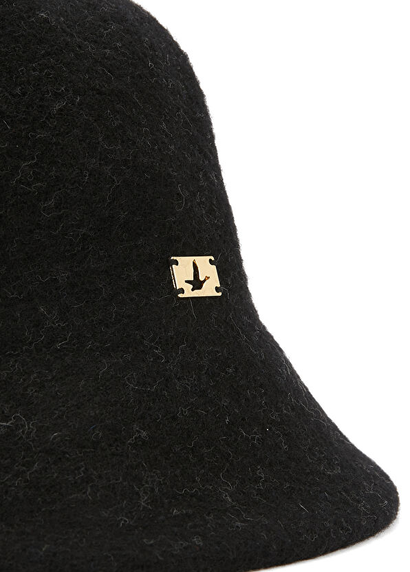 Beymen Club Black Cross Women's Wool Hat - 4