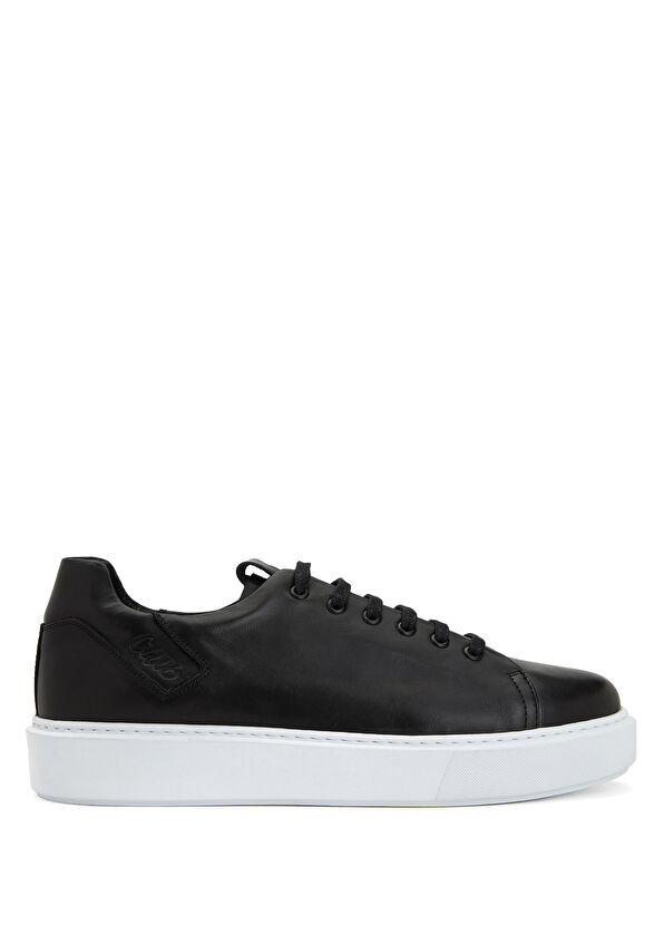 Beymen Club Black White Men's Leather Sneakers - 1