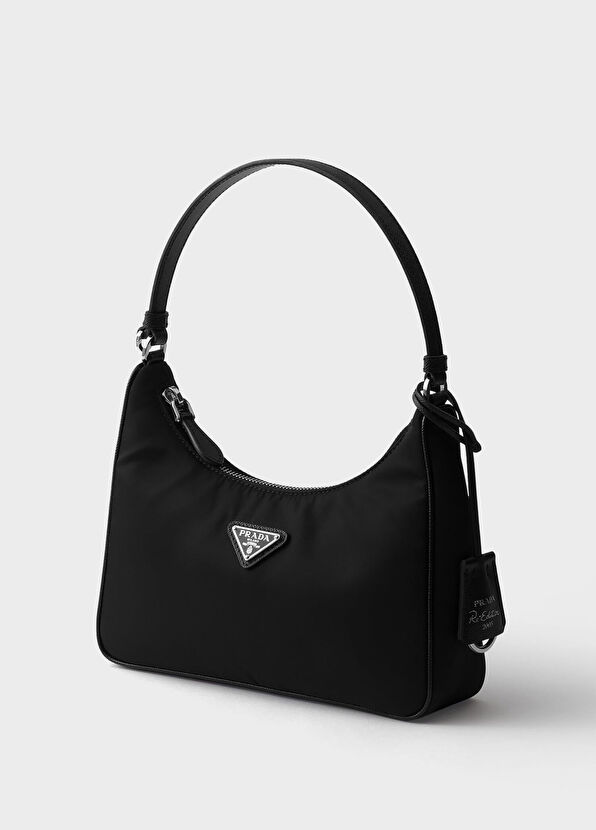 Re-Edition 2005 Siyah Re-Nylon Kadın Mini Omuz Çantası - Görsel 3