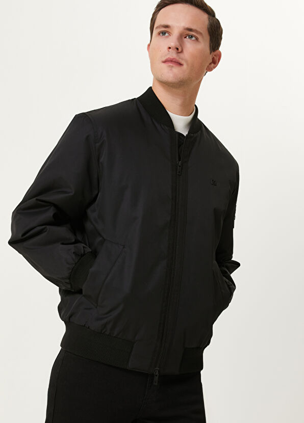 Beymen Club Black Bomber Coat - 2
