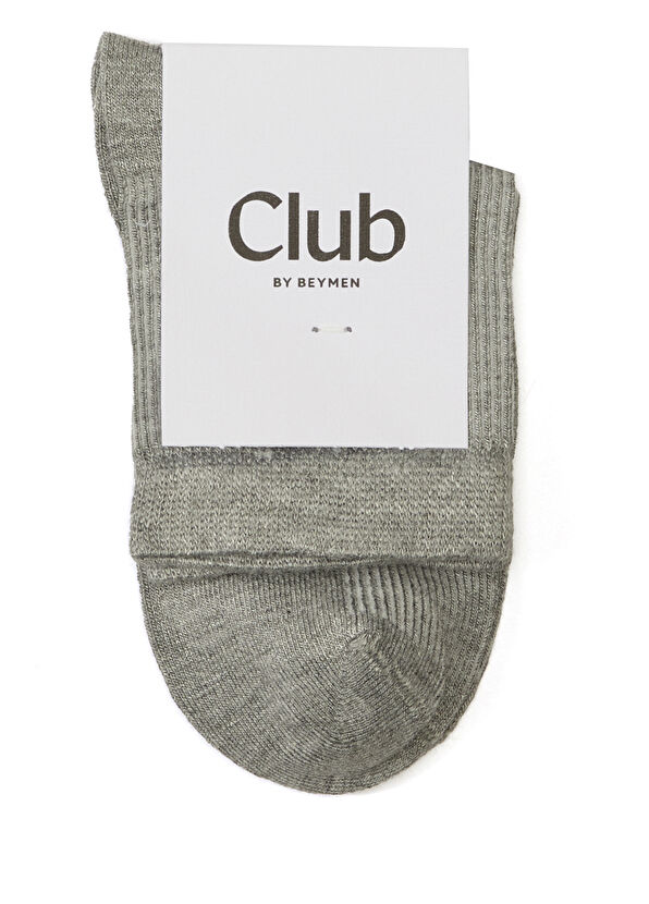 Beymen Club Grey Women's Bamboo Socket Socks - 1
