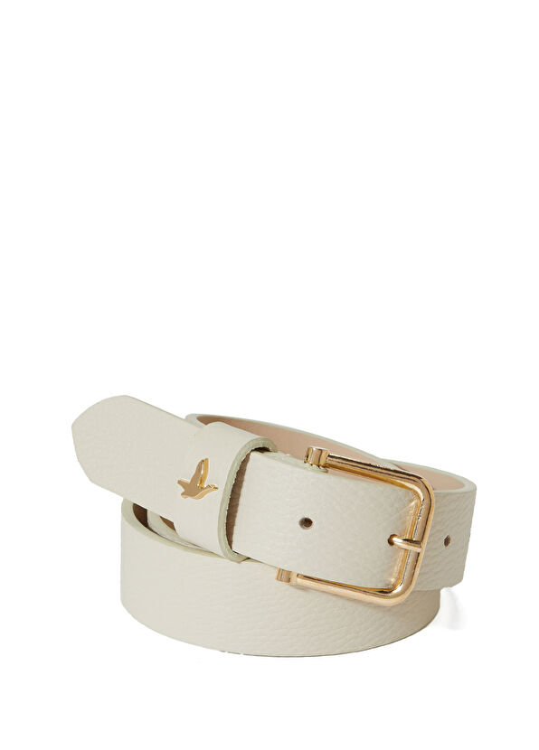 Beymen Club Ekru Kadın Deri Kemer - 1