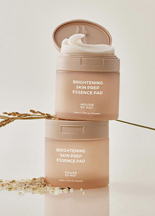 House Of Hur Brightening Skin Prep Essence Color Equalizer Illuminating Face Pads 140 ml - 3