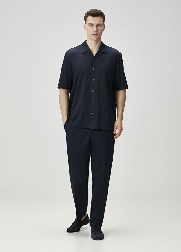 Zegna Lacivert Kısa Kollu Gömlek - 2