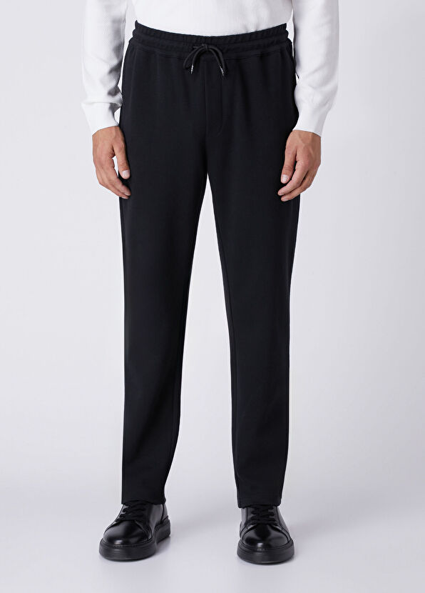 Beymen Club Black Drawcord Diagonal Textured Sweatpants - 2
