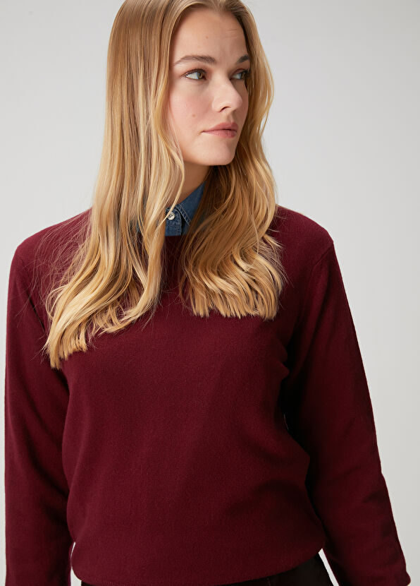 Beymen Club Bordo Kaşmir Kazak - 2