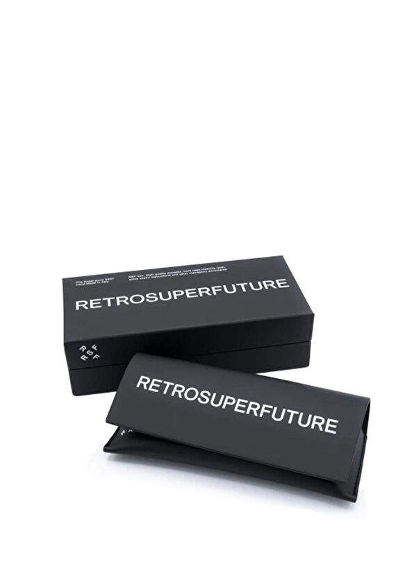 Retro Super Future Tutto WT4 Orange Acetate Unisex Sunglasses - 4