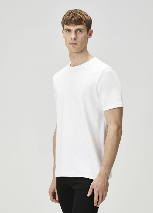 Regular Fit Beyaz T-shirt - Görsel 3